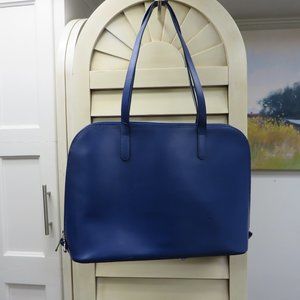 Jack Georges Sky Blue Real Leather Briefcase